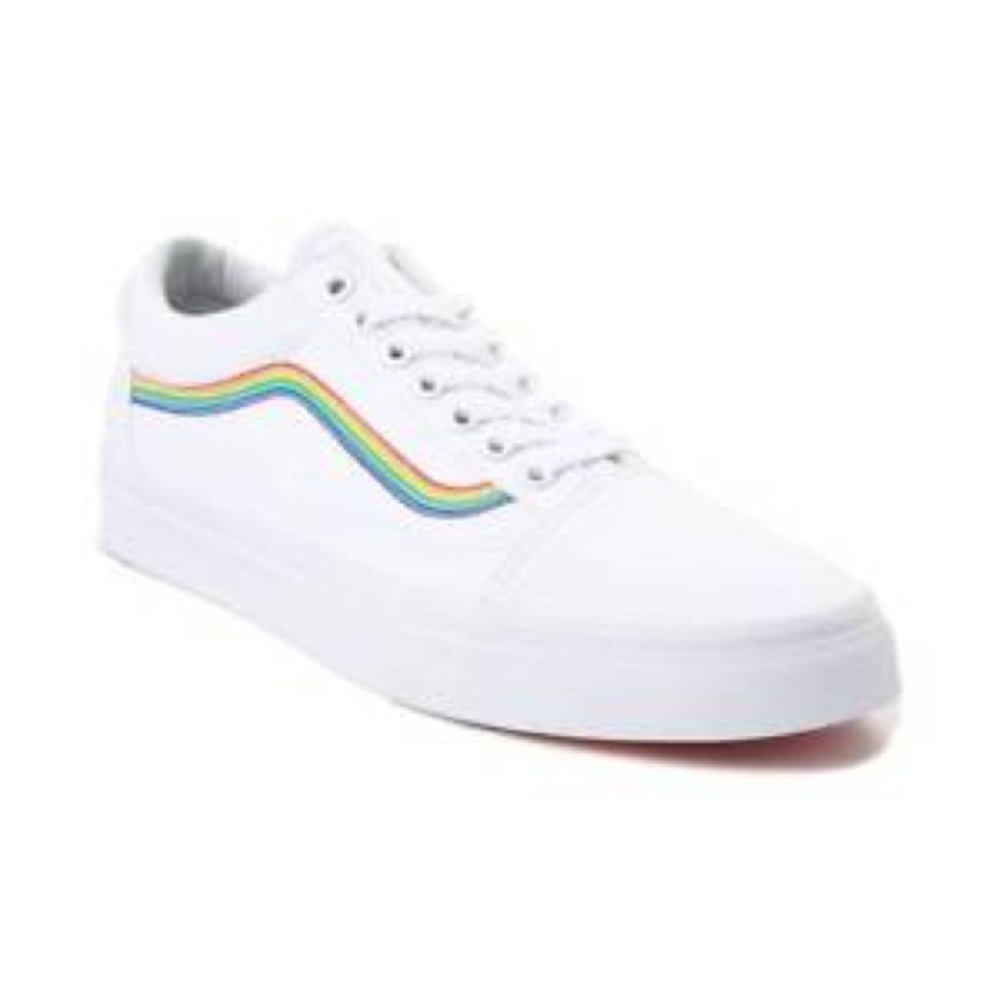Vans white/rainbow